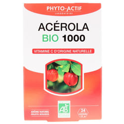 Phyto-Actif Acerola 1000 Bio 24 Comprimés