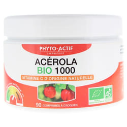 Phyto-Actif Acérola 1000 Bio 90 Comprimés