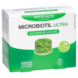 Phyto-Actif Microbiotil Ultra Probiotiques 20 Sachets de 6 g