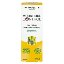 Phyto-Actif Moustique Control Gel Crème Apaisant Piqûres Bio 40 ml