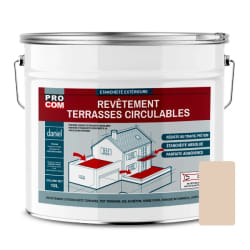 PRO COM Peinture Étanchéité Terrasse 10L Sable