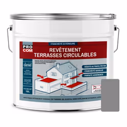Description générale Résine d'étanchéité circulable spécialement conçue pour l'imperméabilisation des terrasses, balcons et s ...