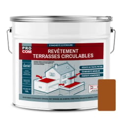 PRO COM Peinture Étanchéité Terrasse 10L Terre Cuite