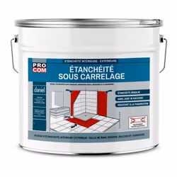 Description générale Le revêtement élastique d'étanchéité coloré (bleu) PROCOM® est spécialement conçu pour assurer une étanc ...
