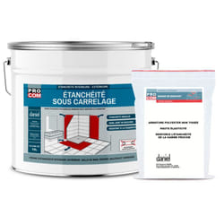 Etancheite sous carrelage, KIT douche, salle de bain, pièce humide - résine d'imperméabilisation, protection à l'eau - PROCOM 0097df 10 litres
