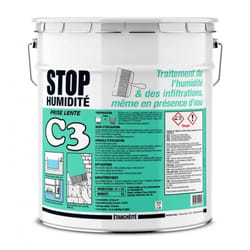 Procom - Enduit d'étanchéité, enduit de cuvelage, murs, maçonnerie, sous-sols, bassins, piscines, cuves, anti-infiltrations, C3 ffffff 25 Kg