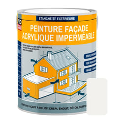 Procom - Peinture façade crépi, façade à relief, imperméabilisation et protection des façades - Durable jusqu'à 10 ans F3F1EB 2.5 litres
