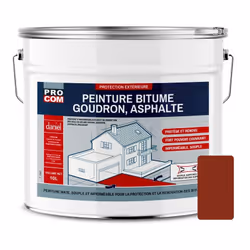 PEINTURE BITUME, BETON | SOL EXTERIEUR Peinture bitume, goudron, asphalte PROCOM® La peinture bitume PROCOM est une peinture  ...