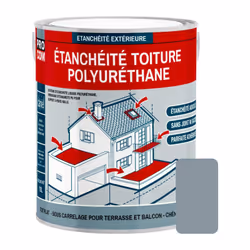 ÉTANCHÉITÉ TOITURE TERRASSE, TOIT PLAT | RÉSINE D'ÉTANCHÉITÉ POLYURÉTHANE Étanchéité Toiture Polyuréthane PROCOM® Résine d'ét ...