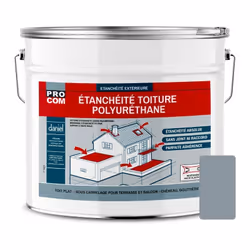 ÉTANCHÉITÉ TOITURE TERRASSE, TOIT PLAT | RÉSINE D'ÉTANCHÉITÉ POLYURÉTHANE Étanchéité Toiture Polyuréthane PROCOM® Résine d'ét ...
