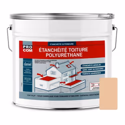 ÉTANCHÉITÉ TOITURE TERRASSE, TOIT PLAT | RÉSINE D'ÉTANCHÉITÉ POLYURÉTHANE Étanchéité Toiture Polyuréthane PROCOM® Résine d'ét ...