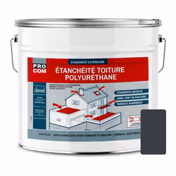 ÉTANCHÉITÉ TOITURE TERRASSE, TOIT PLAT | RÉSINE D'ÉTANCHÉITÉ POLYURÉTHANE Étanchéité Toiture Polyuréthane PROCOM® Résine d'ét ...