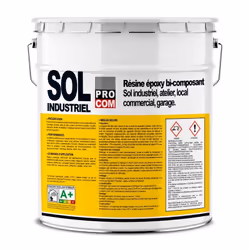 PEINTURE SOL ÉPOXY | GARAGE, SOL INDUSTRIEL Résine Époxy Sol PROCOM® Le produit Résine Époxy Sol PROCOM® est un revêtement bi ...