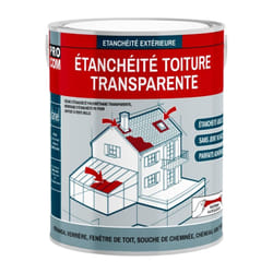 Procom - tanchéité transparente polyuréthane - Résine d'étanchéité transparente toiture, véranda, verrière, serre