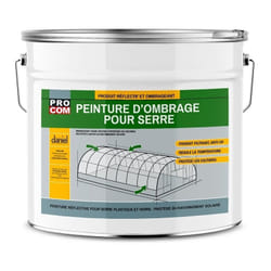Peinture d'ombrage pour serre classique, durée d'ombrage 8 mois, produit filtrant pour serre verre et plastique Procom ffffff 25 Kg