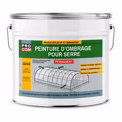 PEINTURE D'OMBRAGE PERMANENT SERRE | OMBRAGEANT SERRE Peinture d'Ombrage Serre Permanente PROCOM La peinture d'ombrage perman ...