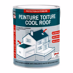 PEINTURE ANTI CHALEUR POUR TOITURE | PEINTURE COOL ROOF Peinture Toiture Cool Roof PROCOM® Peinture toiture anti chaleur Cool ...