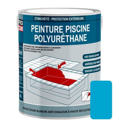 Procom - Peinture piscine béton, peinture polyuréthane pour piscine et bassin, étanche et souple, béton, enduit, ciment 1BA3CB 2.5 litres