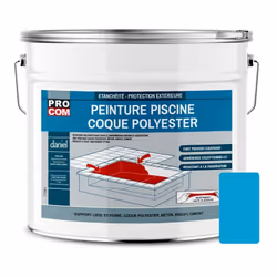 PEINTURE PISCINE POLYURETHANE | COQUE POLYESTER Peinture Piscine Coque Polyester PROCOM ® La Peinture piscine coque polyester ...