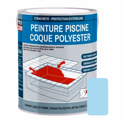 PEINTURE PISCINE POLYURETHANE | COQUE POLYESTER Peinture Piscine Coque Polyester PROCOM ® La Peinture piscine coque polyester ...