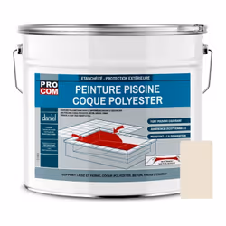 PEINTURE PISCINE POLYURETHANE | COQUE POLYESTER Peinture Piscine Coque Polyester PROCOM ® La Peinture piscine coque polyester ...