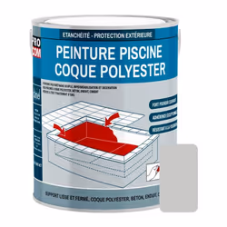 PEINTURE PISCINE POLYURETHANE | COQUE POLYESTER Peinture Piscine Coque Polyester PROCOM ® La Peinture piscine coque polyester ...