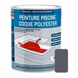 PEINTURE PISCINE POLYURETHANE | COQUE POLYESTER Peinture Piscine Coque Polyester PROCOM ® La Peinture piscine coque polyester ...