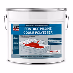 PEINTURE PISCINE POLYURETHANE | COQUE POLYESTER Peinture Piscine Coque Polyester PROCOM ® La Peinture piscine coque polyester ...