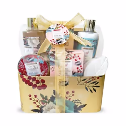 Coffret Cadeau de Bain - GLOSS - Vanille & Tilleul - 6pcs - Bien-être - Mixte