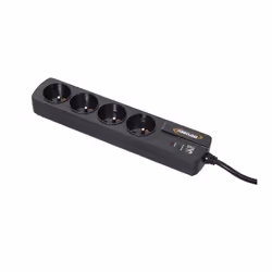Infosec S4 Black Line II Noir 4 sortie(s) CA 250 V 1,5 m