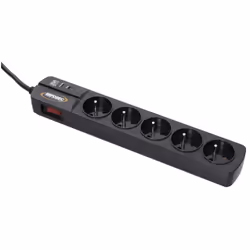 Infosec S5 Black Line II, 175 J, 5 sortie(s) CA, Type F, 250 V, 50 Hz, 10 A