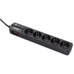 Infosec S5 Black Line II Noir 5 sortie(s) CA 250 V 1,5 m