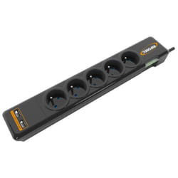 Infosec S5 USB NEO Noir 5 sortie(s) CA 230 V 1,5 m
