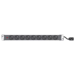 Outillage Infosec Multiprise 9 prises 19 cordon C20 avec voyant