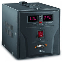Infosec R2 Pro 1500 régulateur de tension 2 sortie(s) CA 72 - 290 V Noir