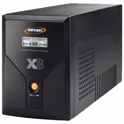 Infosec X3 EX LCD USB 1600, Interactivité de ligne, 1,6 kVA, Sinus, 162 V, 290 V, 50/60 Hz