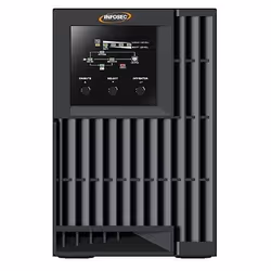 Infosec E4 Value 1000, Double-conversion (en ligne), 1 kVA, Sinusoïde pur, 100 V, 240 V, 40/70 Hz