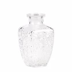 Vase en verre sculpté à lancienne - NO NAME - Blanc - 65 x 125 cm