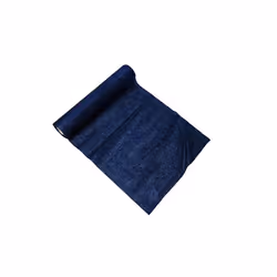 Chemin de table - MARINE - Brillant - 28cm x 3m - Blanc et bleu marine