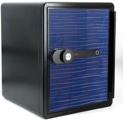 Coffre fort ignifuge 40L Anti feu 1H Electronique a code fixation sol FS-FM40 Reskal Couleur - Bleu