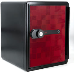 Coffre fort ignifuge 40L Anti feu 1H Electronique a code fixation sol FS-FM40 Reskal Couleur - Rouge