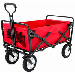 Safetool - Chariot de transport pliable 80 kg remorque jardin 4 roues