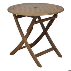 Sophie Table Ronde Pliante Diamètre 80Cm Eucalyptus