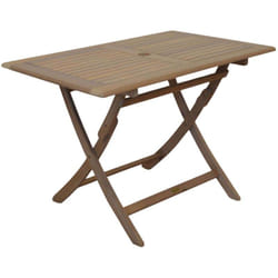 Proloisirs - Table rectangulaire en acacia 110 x 70 cm Sophie