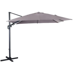 Parasol déporté orientable 360° inclinable gauche droite 3 x 3 m Orient Taupe