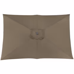 Cette toile de parasol en polyester 200g/m² de couleur taupe est résistante à la décoloration. Elle est équipée d'œillets à c ...