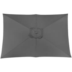Proloisirs - Toile Parasol Mat Droit 3x2 par 6 Polyester 200gr sd - Gris