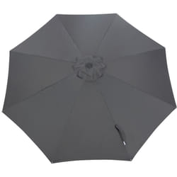 Toile Parasol Mat Droit 350/8 Polyester 200gr sd - Gris - Proloisirs