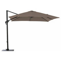 Proloisirs - Parasol deporté 3x3m roma -grey/taupe