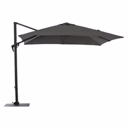 Proloisirs - Parasol deporté 3x3m roma - grey/gris